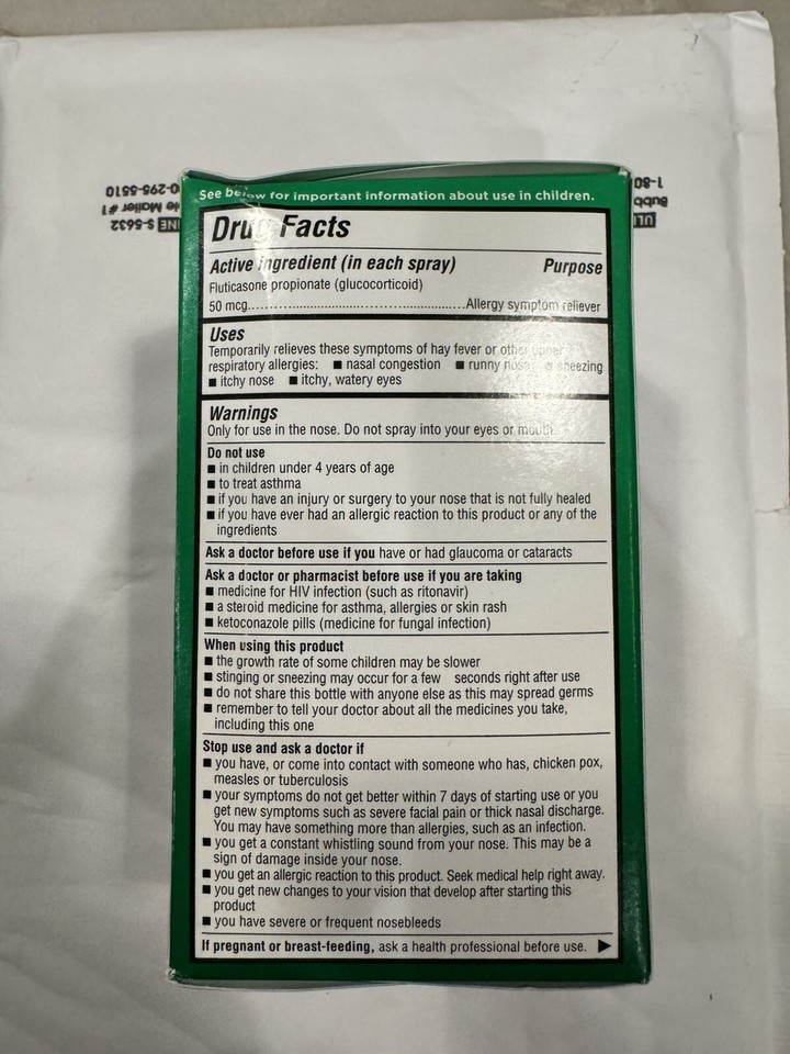 Walgreens Allergy Nasal Spray, 4 x 144 Meterd Sprays EXP 12/2025 4