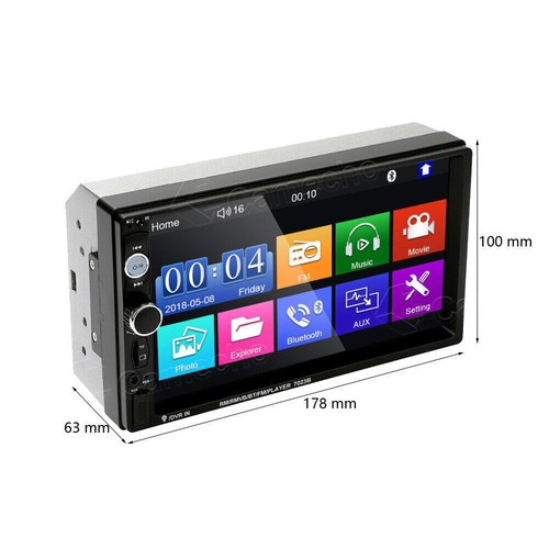 7" Doppel 2 Din Autoradio Stereo Bluetooth FM USB SD AUX MP5 Player Mirror link - Bild 10 von 10