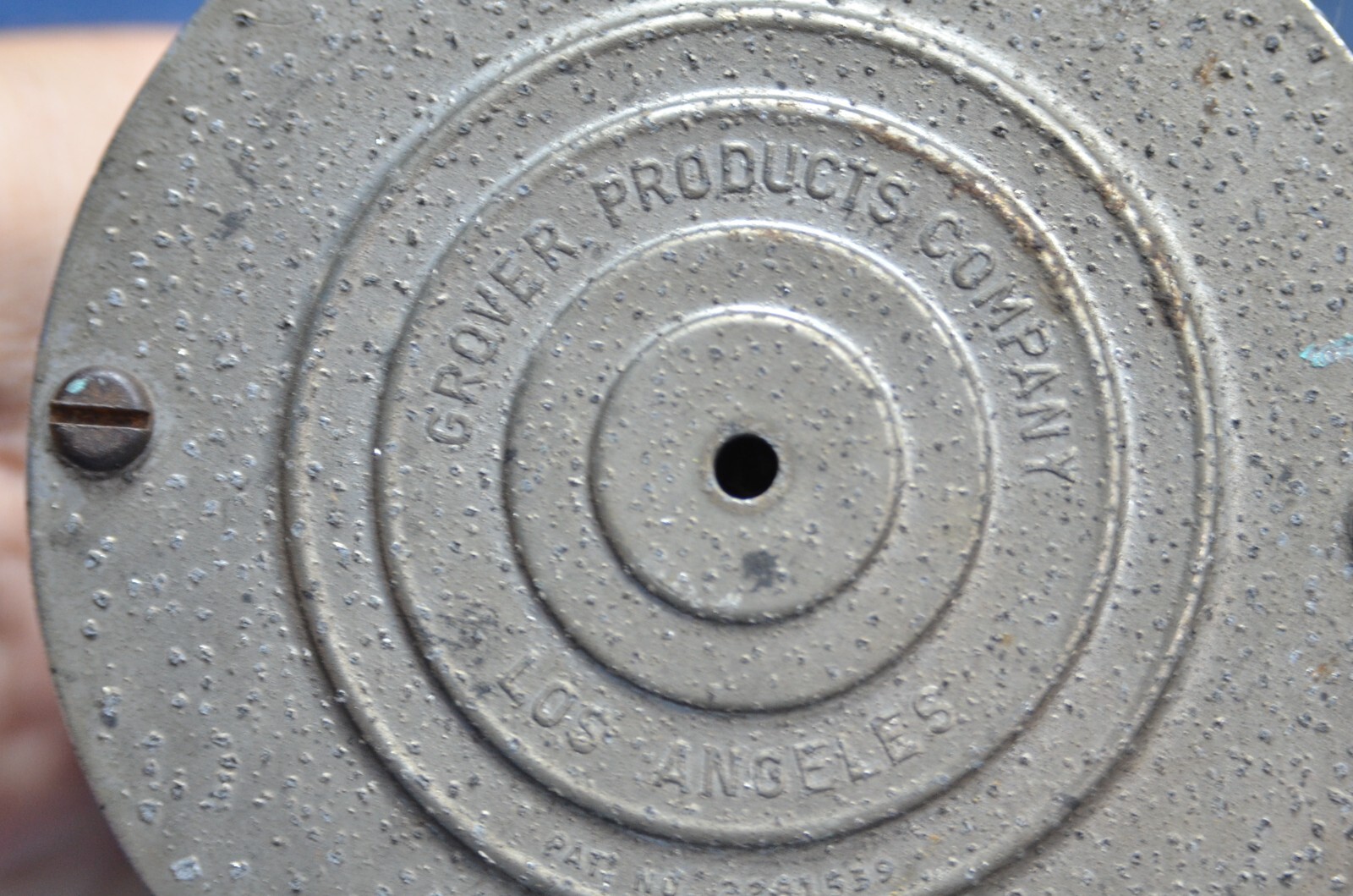 Vintage 25" Grover Products Co Air Horn Trumpet Bracket Truck Semi Big