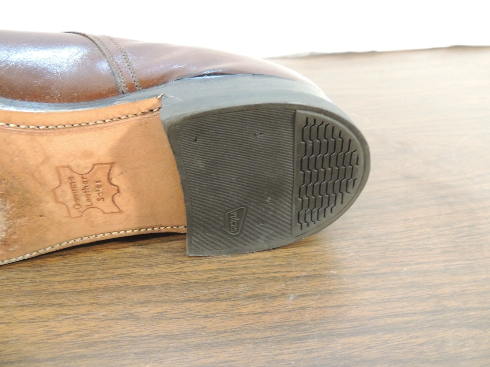 SCARPE ABITO VINTAGE FOOT SO PORT SUPREME DA UOMO 11AA SCARPA DESTRA SOLO PELLE 50388