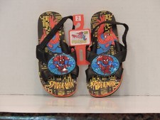 Spider-man Flip Flops Black Kids Size 2 1995