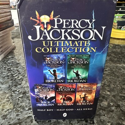 Percy Jackson Ultimate Collection Boxed Book Set Lot, Rick Riordan