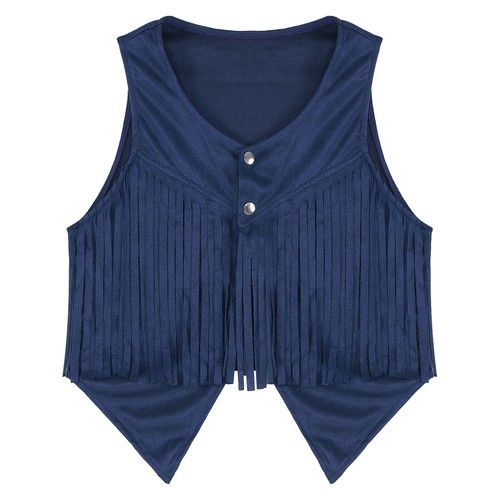 Womens Fringe Vest Hippie Waistcoat Concert Tassel Outfits Coat Vintage Jacket - Picture 61 of 67