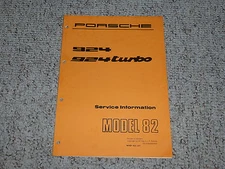 1982 Porsche 924 & 924 Turbo Shop Service Repair Workshop Manual Coupe 2.0L I4