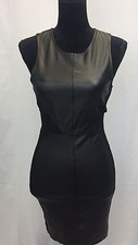 Women's Forever 21 Black Peplum Mini Dress Zip Back Size Small