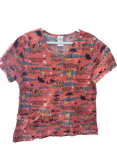 Vtg.Disney The Lion King Scrub Top Unisex Size Medium V-Neck