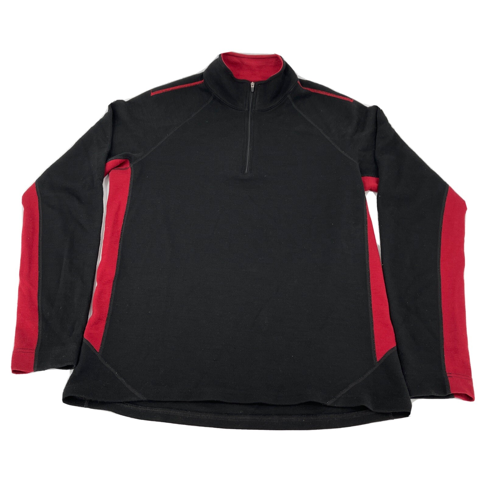 Zip Merino Wool Long Sleeve Shirt 