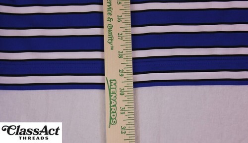 FootJoy FJ Golf Blue Striped Polo Short Sleeve Shirt Athletic fit Logo Sz S - Picture 7 of 9