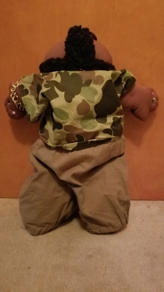 Muñeca Mr. T estilo repollo vintage 23" felpa tipo suave muñeca de peluche RARA DIFÍCIL DE ENCONTRAR Foto 2 de 4