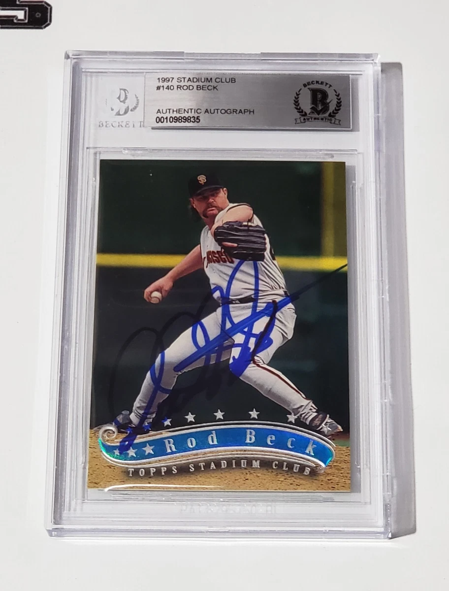 MLB 歴史　サインのある直筆の手紙　T206プレイヤー　F Beck Rod Beck MLB Original Autographed Items for sale | eBay
