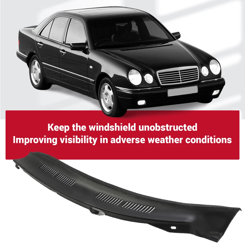 HECASA For Mercedes Benz W210 E-Class 95-03 Windshield Wiper Cowl Screen Cover Foto 4 de 4