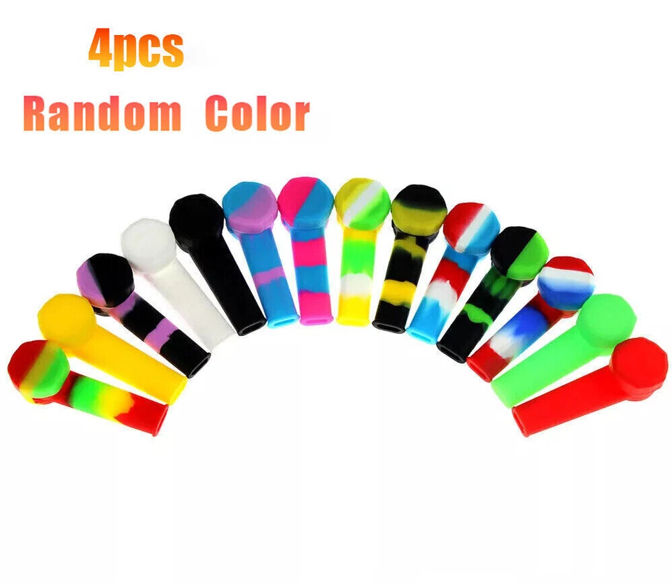 Nuevo Lote de 2/4/5/10 Tubo de Silicona Color Mezclado con Tapa y Cuenco de Acero Inoxidable Foto 4 de 4