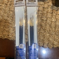 Brush Set Value Pack Sable 3/Pkg-Round 1,3,5 3/0,2/0,0 As Pictured Combo Set