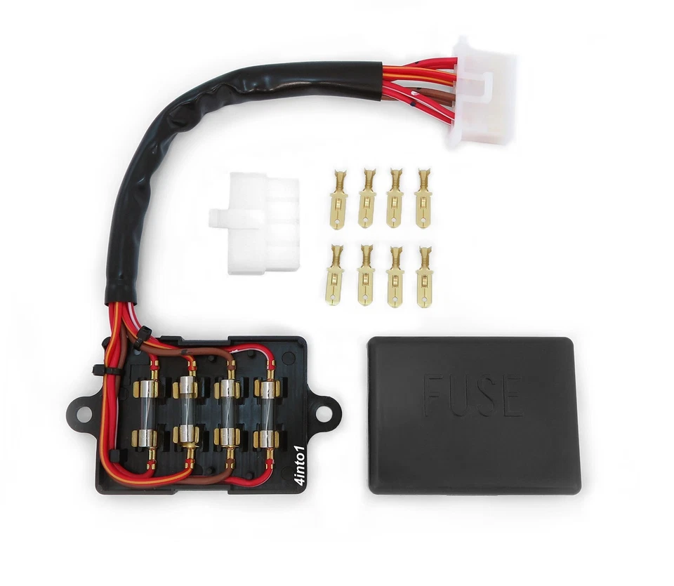 Conjunto de caja de fusibles Yamaha XS360 XS400 RD400 XS500 FZ600 XS650 XS750 XS850 XS1100 Foto 2 de 2