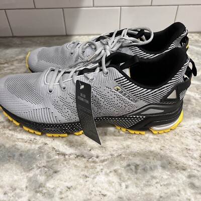 BAASPLOA Men's Running/Walking Shoes Breathable Non Slip Sneaker Light Gray 12