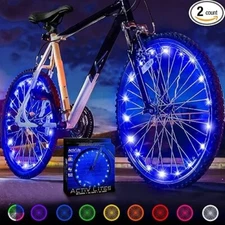 Activ Life 1-Tire Pack LED Bike Wheel Lights Batteries Included - NEW