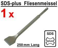 SDS-plus Fliesen Breitmeißel Gebogen 40mm x 250mm Meißel Spatmeißel Abgewinkelt