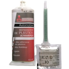 Adhésif colle bi-composant pour plastique ultra-rapide 50 ml.