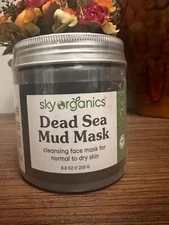 Mud Mask Dead Sea ORGANICS Deep Skin Cleanser Face Mask Purifying Sky 8.8oz PURE