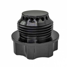 Black Billet Valve Cover Oil Cap -16an -10 An Fitting Ls