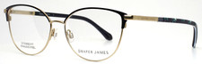 DRAPER JAMES DJ5028 414 Indigo Womens Cat Eye Eyeglasses 56-16-145 B:43 'AS-IS'
