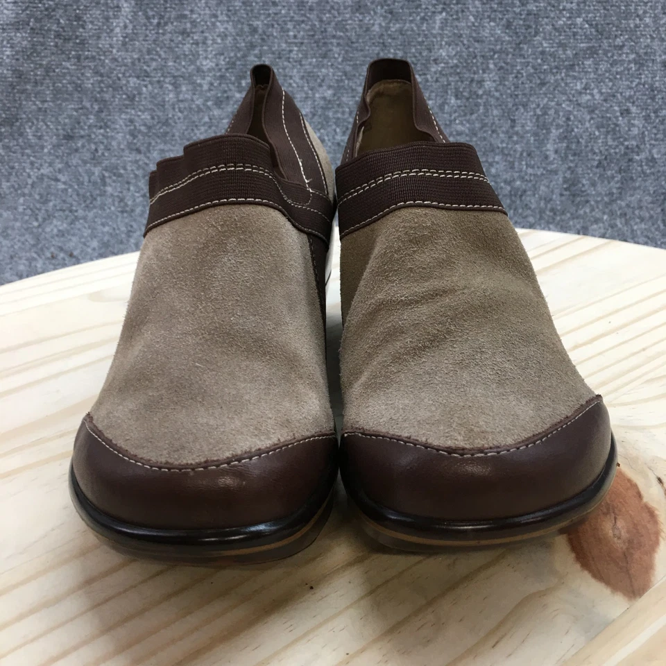 Zapatos Jambu para mujer 7,5 M Cali zuecos marrón gamuza sin cordones tacón de cuña WJ10CAL17 Foto 4 de 4