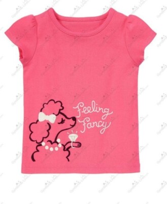 Gymboree Girls 2T Posh and Playful Feeling Fancy Poodle Tee Pink NWT 