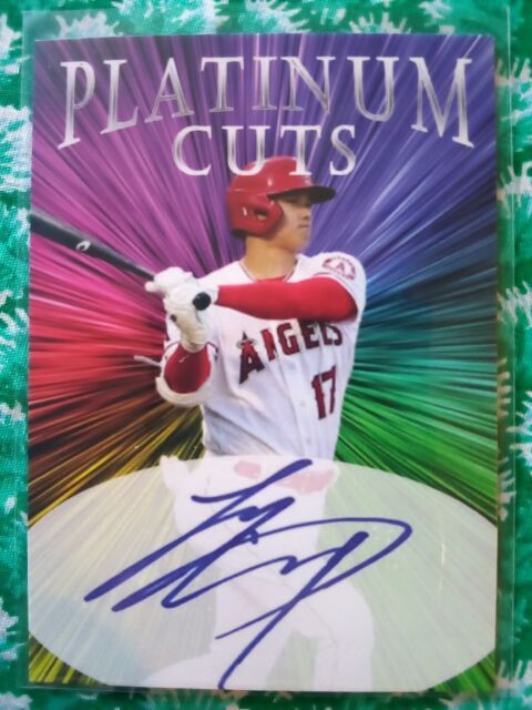 Shohei Ohtani Platinum Cut Facsimile Autograph Card Short Print Limited to 1 000 FG11653 Shohei Ohtani Platinum Cut Facsimile Autograph Card Short Print Limited to 1 000 FG11653