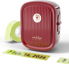PeriPage Mini Thermal Voice Label Printer. Bluetooth Portable Red New