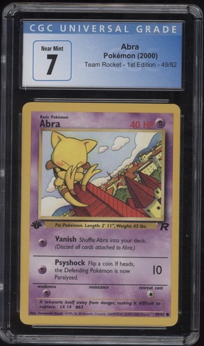 Abra (1st Edition) graded CGC 7 for sale on eBay