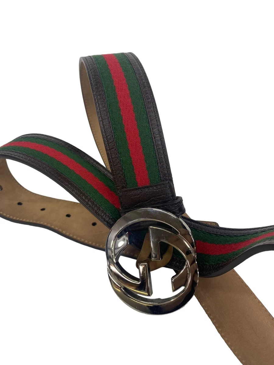 Gucci Men Belt excellent condition red green Size 42