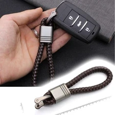 Car Keyring Alloy Metal Keyfob Keychain Key Chain Ring Leatherette, Auto Parts