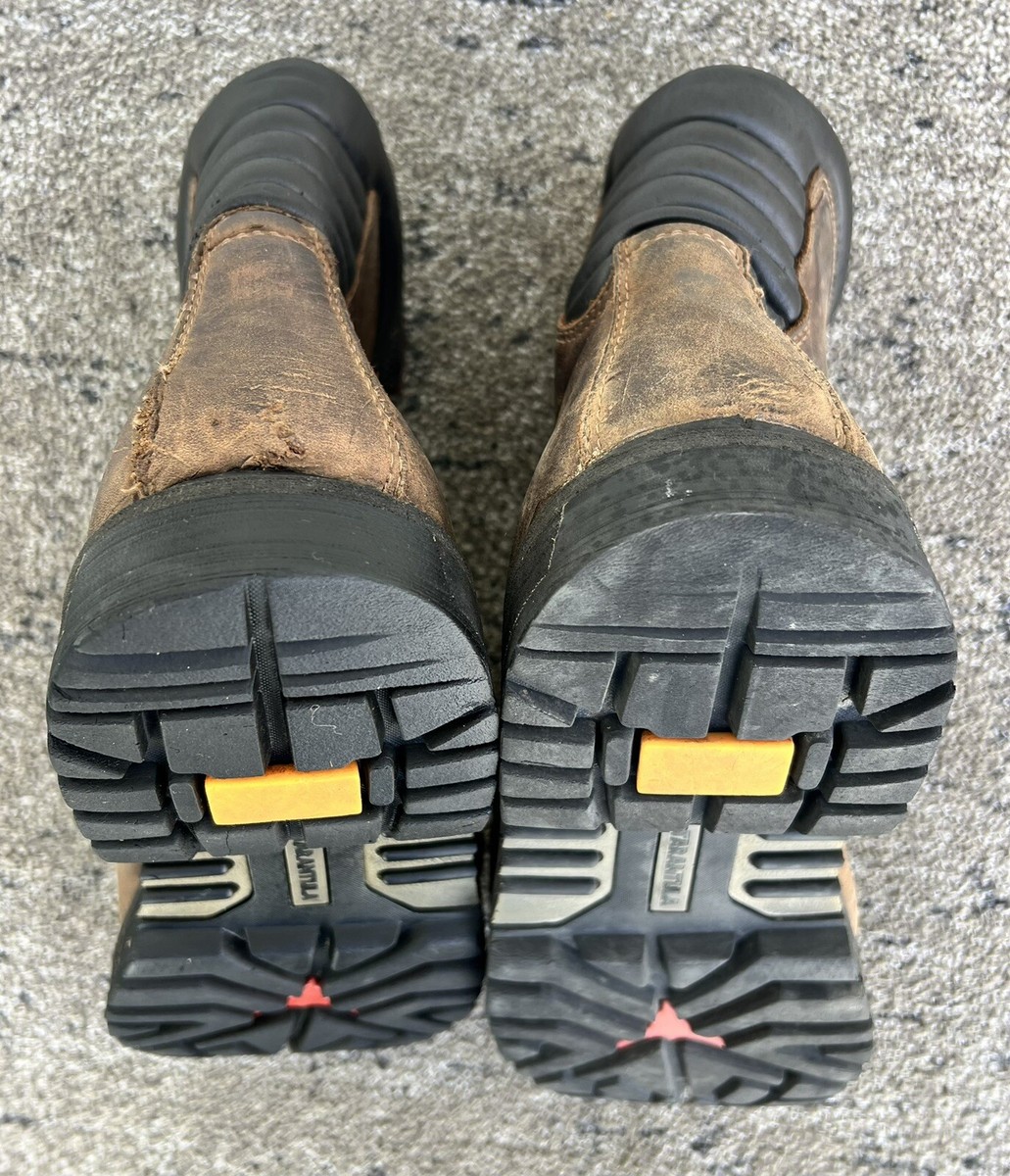ちぽ Dakota Work Boots 529 Steel Toe & Plate Brown Leather Anti