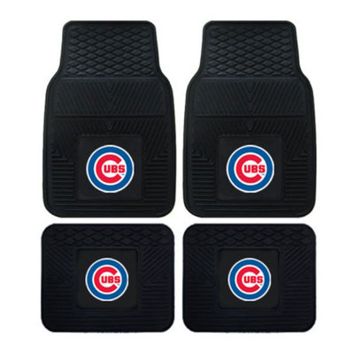 New MLB Chicago Cubs Car Truck Front Back Rubber All Weather Floor Mats
