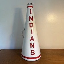 Vintage Cheerleader Megaphone Bullhorn Indians Palm Springs 25 x8