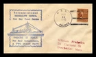 US COVER USS PALMER NAVAL CANCEL FIRST DAY POSTAL SERVICE DAMAGED BACK