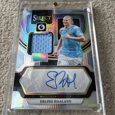 2023-24 Select Premier League Erling Haaland Silver Patch Auto - Man City   