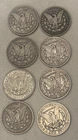 New ListingLot 8 Morgan Silver Dollars 1886-1901 New Orleans Estate 90% Silver Coin VF