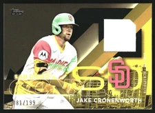 2024 Topps City Connection Swatch Collection Black #CC2JC Jake Cronenworth /199