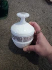 Vintage Avon 60's-70's milk glass dusting powder bottle
