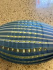 JOHN A Slatcher JAS Signed Vase Vertical Ribbed Design Blue Grn Color Weave 11" — photo 10