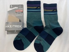 DARN TOUGH Merino Wool Hike/Trek Socks, Teal Size: S Micro-Crew, Lightweight C