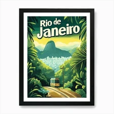 Aihrgdesign A Mid Century Modern Tr Framed Wall Art Poster Canvas Print Picture