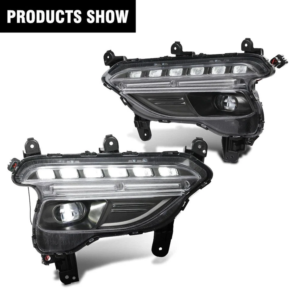 Luces antiniebla delanteras aptas para Hyundai Santa Fe Sport 2017-2018 luces de circulación diurna Foto 3 de 4