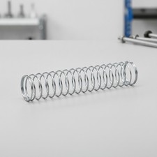 Compression Spring, Spring Steel Construction, Nickel-Plated Finish, 0.041 GA...