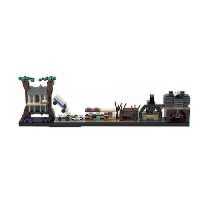 MOC Building Block Stranger Things Skyline Creative Model Set Toy 450PCS
