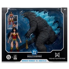 Justice League Wonder Woman 7" Atomic Blast Godzilla Figures 2-Pack [OE]