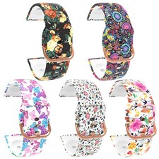 5 Pack Patterned Watch Bands for KALINCO IDW19/MILOUZ Normal, black