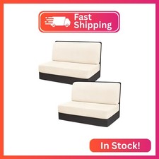 Gollense RV Dinette Cushion Covers, Stretch Camper Dinette Cushion Covers, Secti