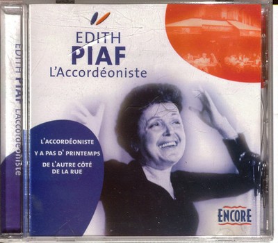 Edith Piaf L'Accordéoniste CD Single Chanson Francaise 3 Titel Folk Musik